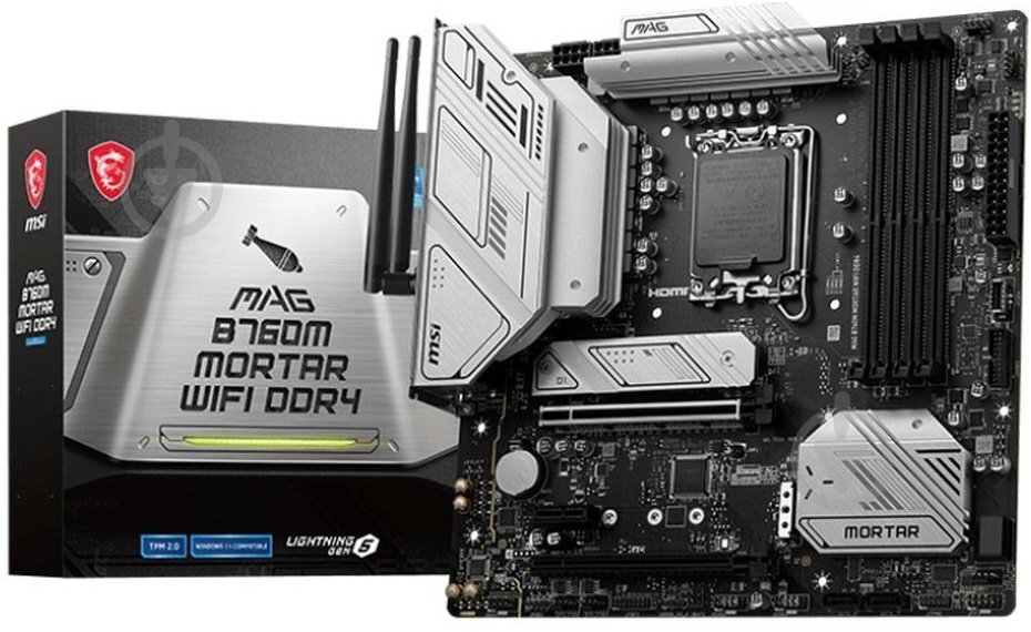 Материнская плата MSI 911-7E01-008 (Socket 1700, Intel B760, micro ATX) - фото 5 Материнская плата MSI 911-7E01-008 (Socket 1700, Intel B760, micro ATX) - фото 5