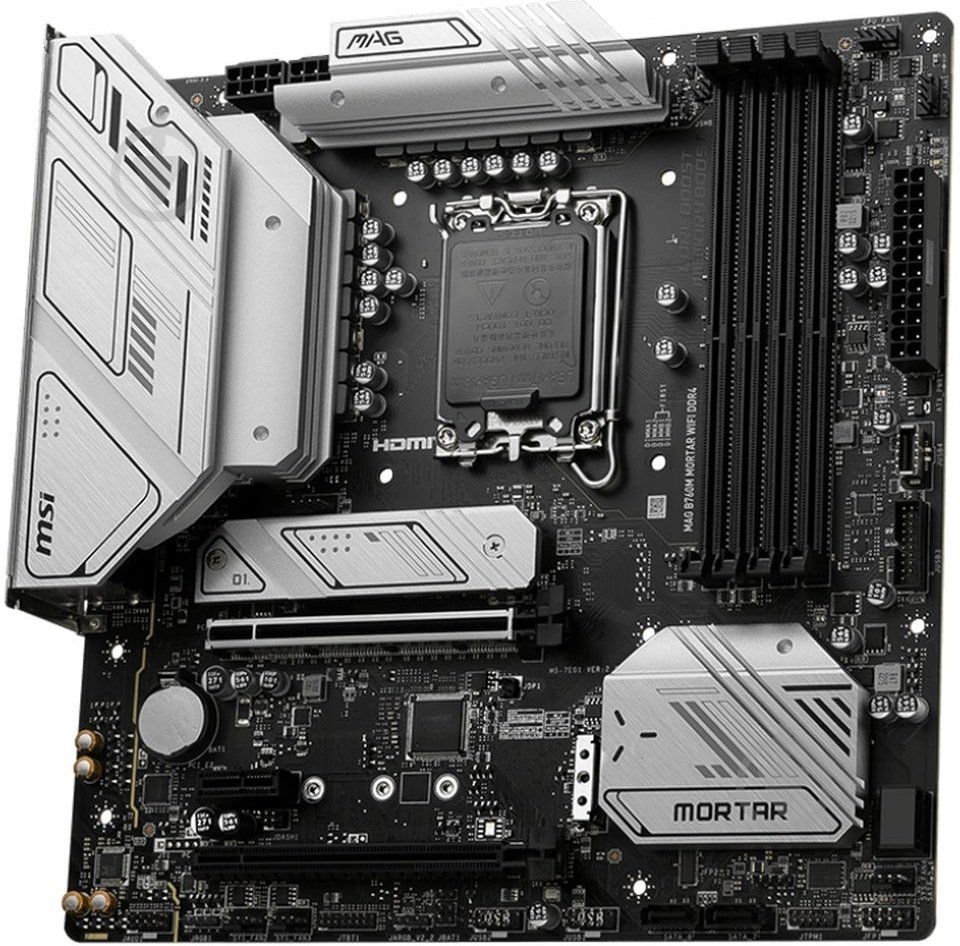 Материнская плата MSI 911-7E01-008 (Socket 1700, Intel B760, micro ATX) - фото 2 Материнская плата MSI 911-7E01-008 (Socket 1700, Intel B760, micro ATX) - фото 2