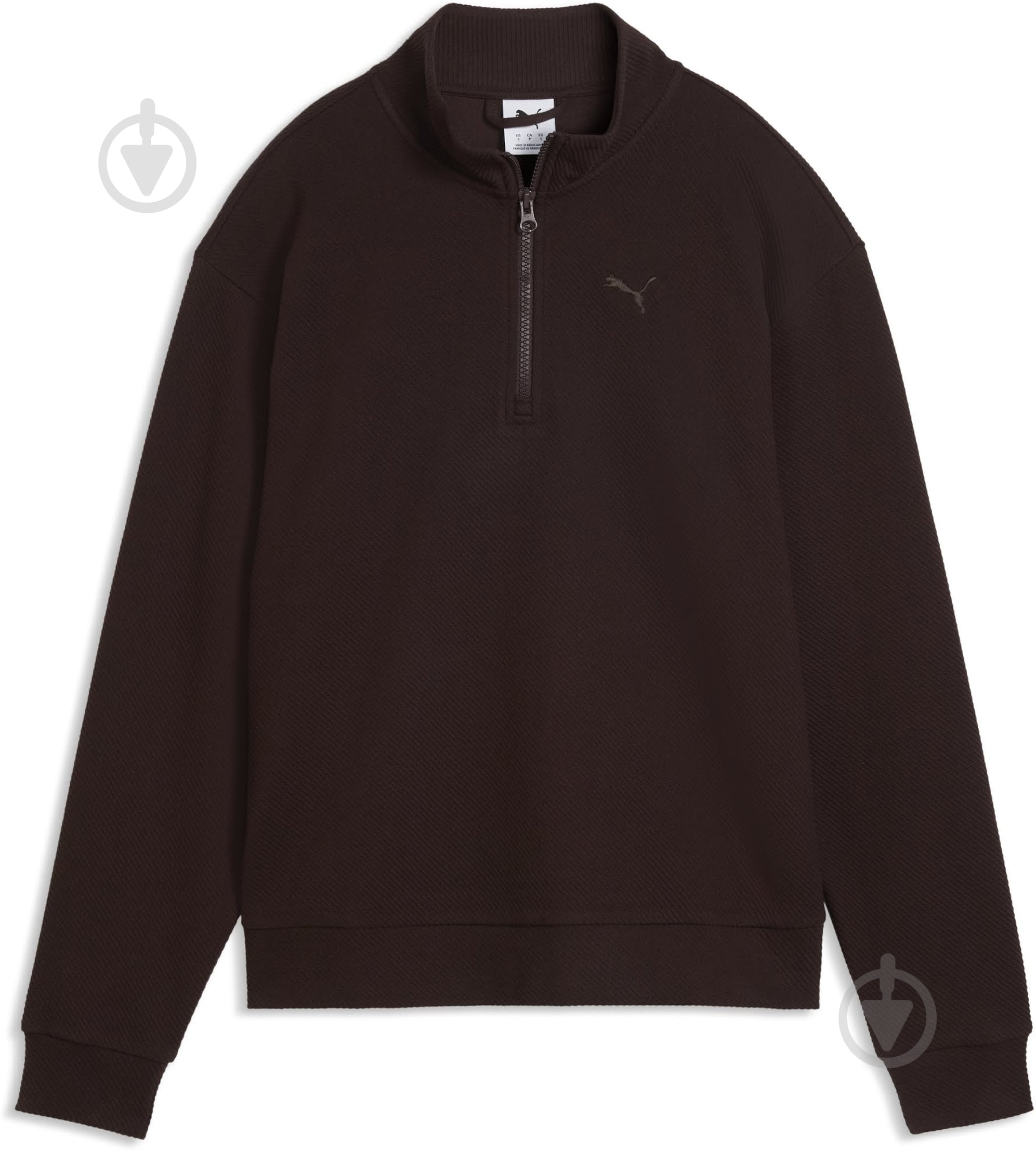 Джемпер Puma ESS ELEVATED Standard Half-Zip 69401633 р.XS коричневый - фото 4 Джемпер Puma ESS ELEVATED Standard Half-Zip 69401633 р.XS коричневый - фото 4