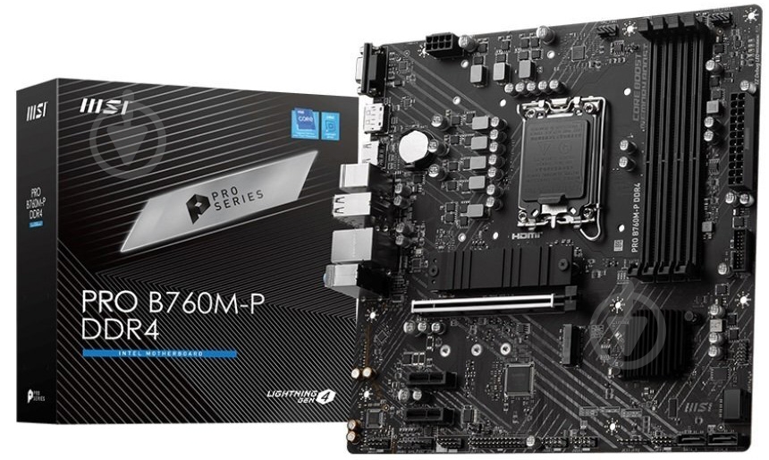 Материнська плата MSI 911-7E02-001 (Socket 1700, Intel B760, micro ATX) - фото 5 Материнська плата MSI 911-7E02-001 (Socket 1700, Intel B760, micro ATX) - фото 5