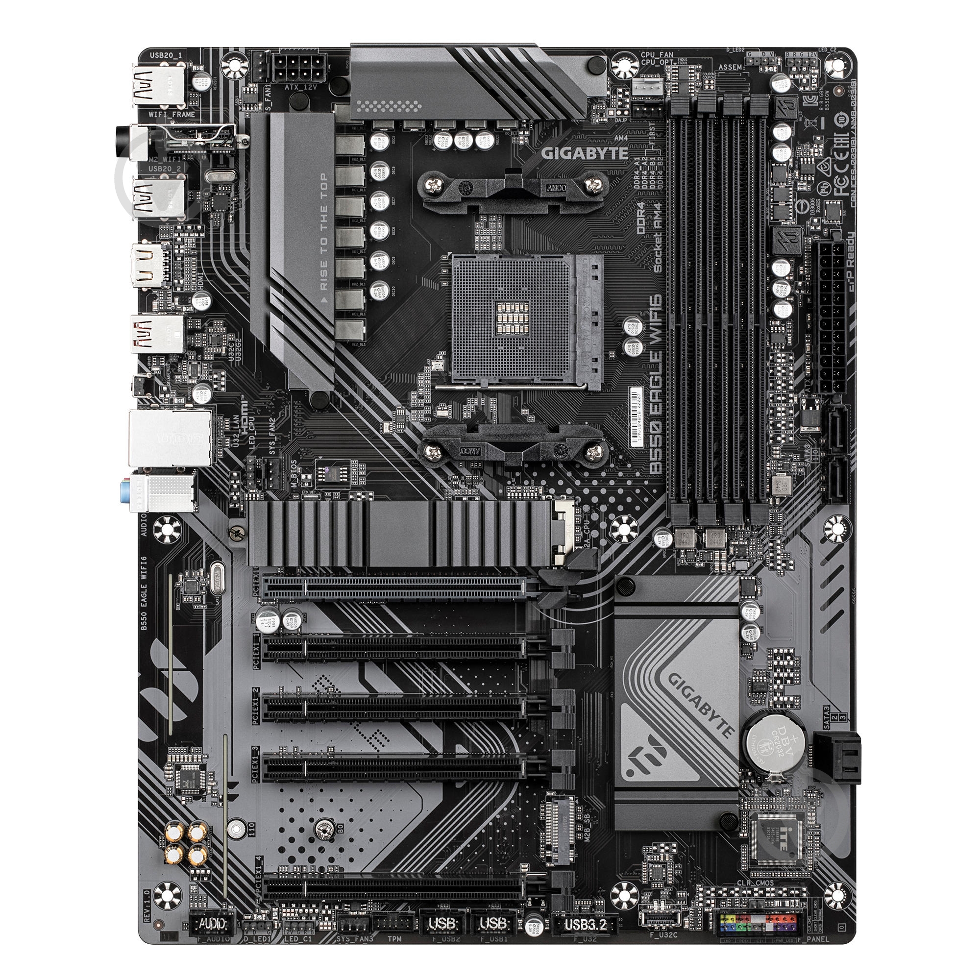 Материнская плата Gigabyte B550_EAGLE_WIFI6 (Socket AM4, AMD B550, ATX) - фото 1