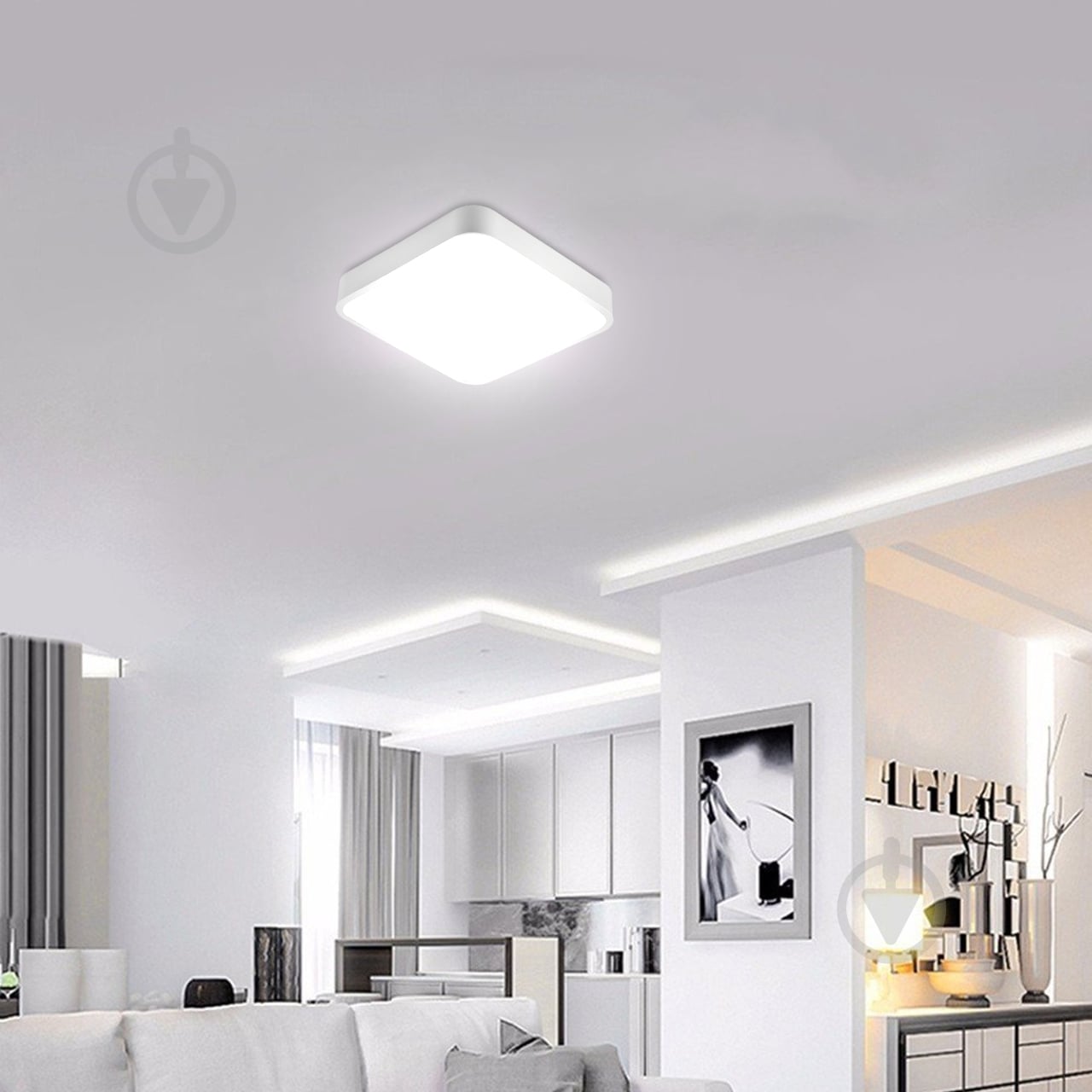 Світильник світлодіодний Eurolamp квадрат A50 55 Вт білий LED-ALS-55-A50(white) - фото 4