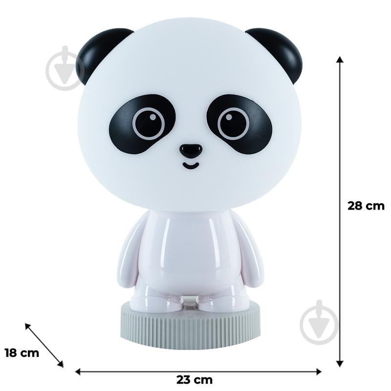 Ночник KITE Panda белый K24-490-3-1 - фото 4