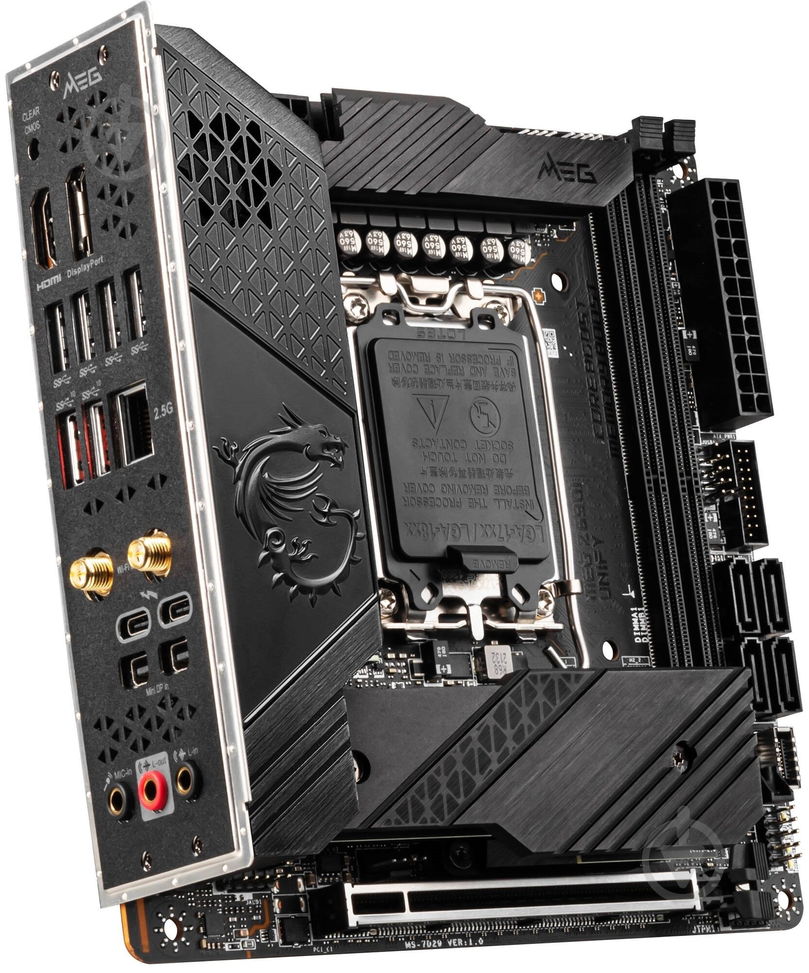 Материнська плата MSI 911-7D29-003 (Socket 1700, Intel Z690, mini ITX) - фото 3