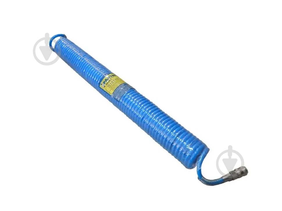 Шланг полиуретановый Partner витой полиуретановый 6.5 ммх10 мм с быстроразъемными наконечниками 1/4'' 10 м - фото 1 Шланг полиуретановый Partner витой полиуретановый 6.5 ммх10 мм с быстроразъемными наконечниками 1/4'' 10 м - фото 1