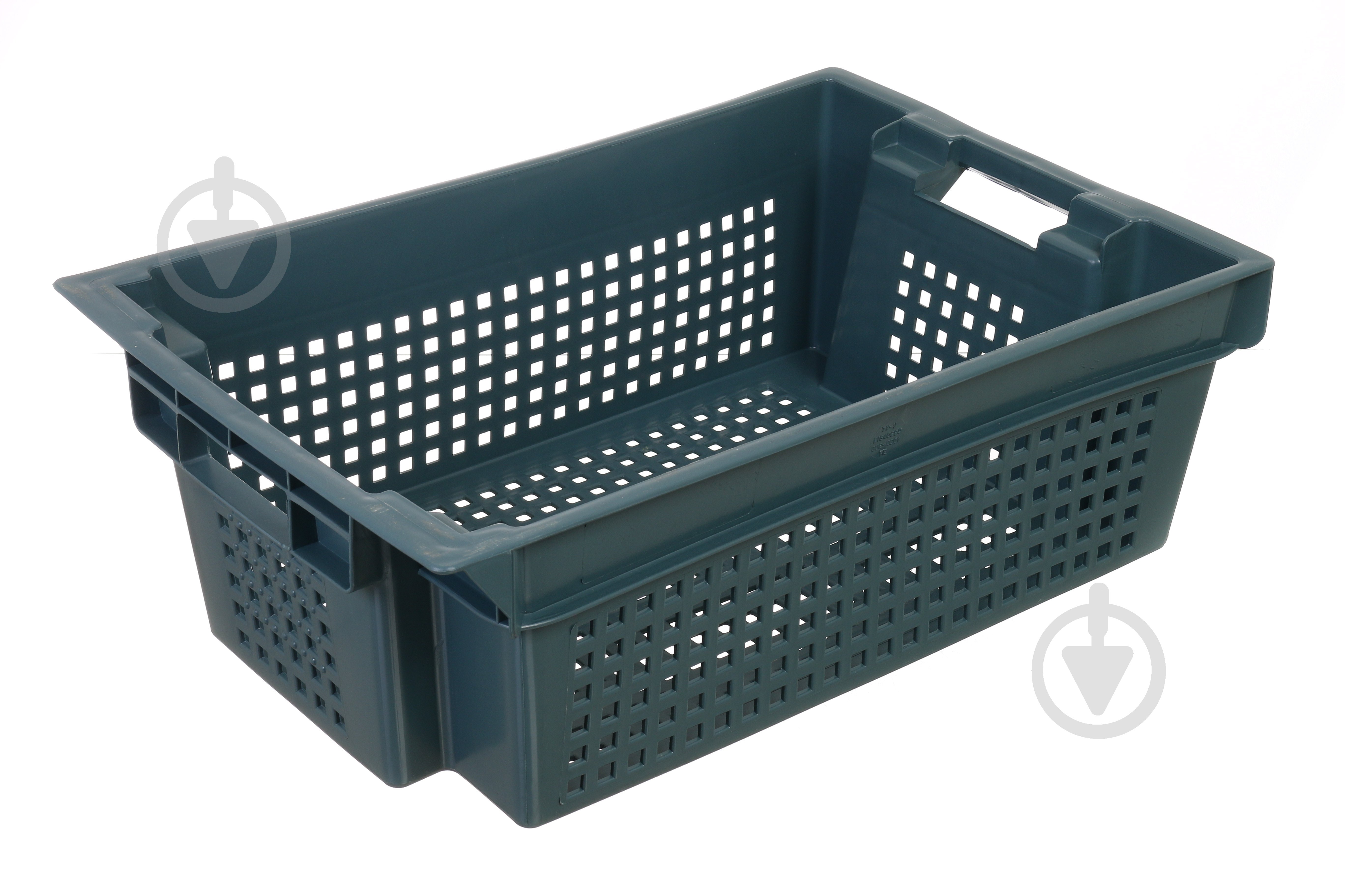 Ящик Полімерцентр поворотний 180 перфорований 600х400х200 мм тип 3 темний - фото 1