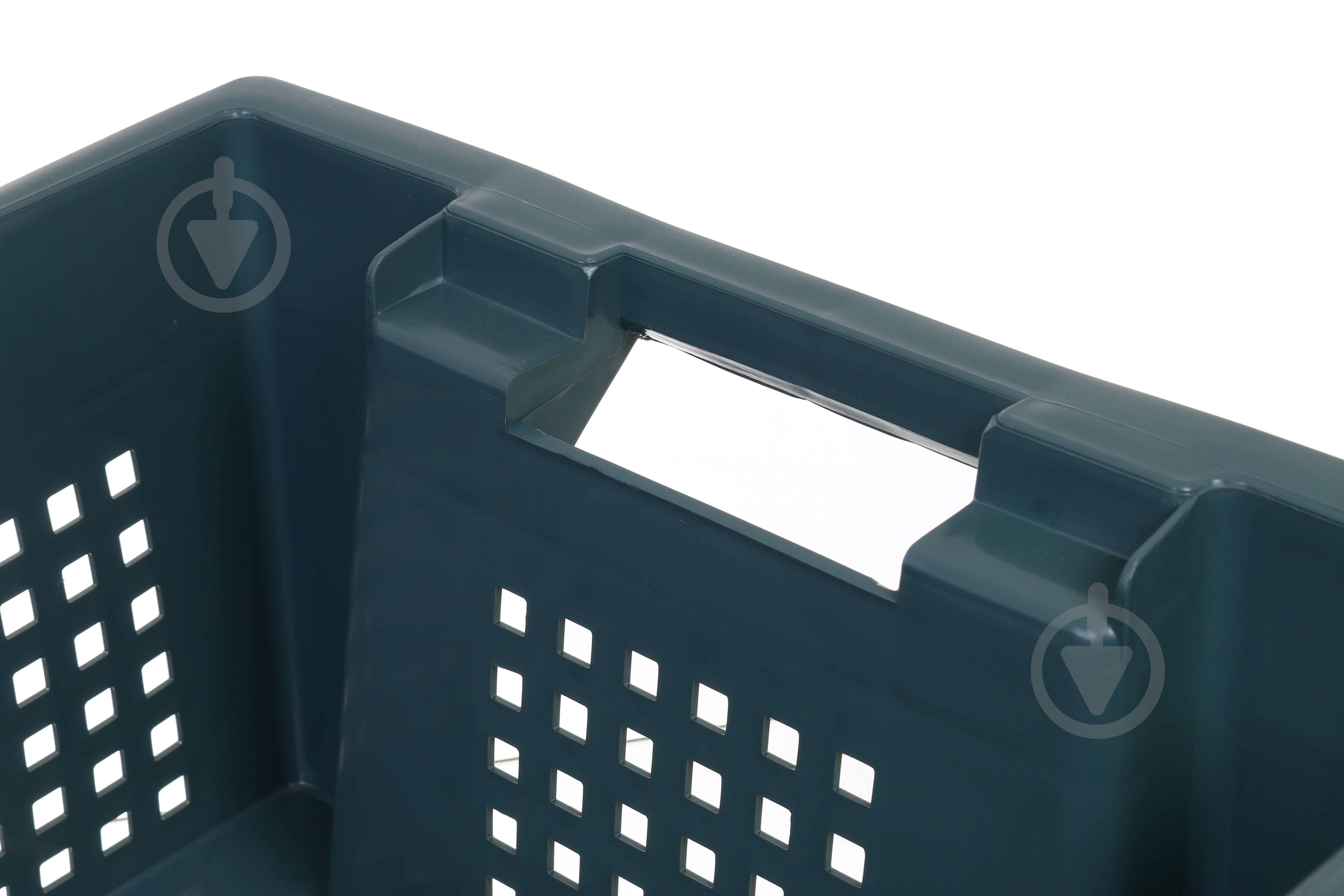 Ящик Полімерцентр поворотний 180 перфорований 600х400х200 мм тип 3 темний - фото 3