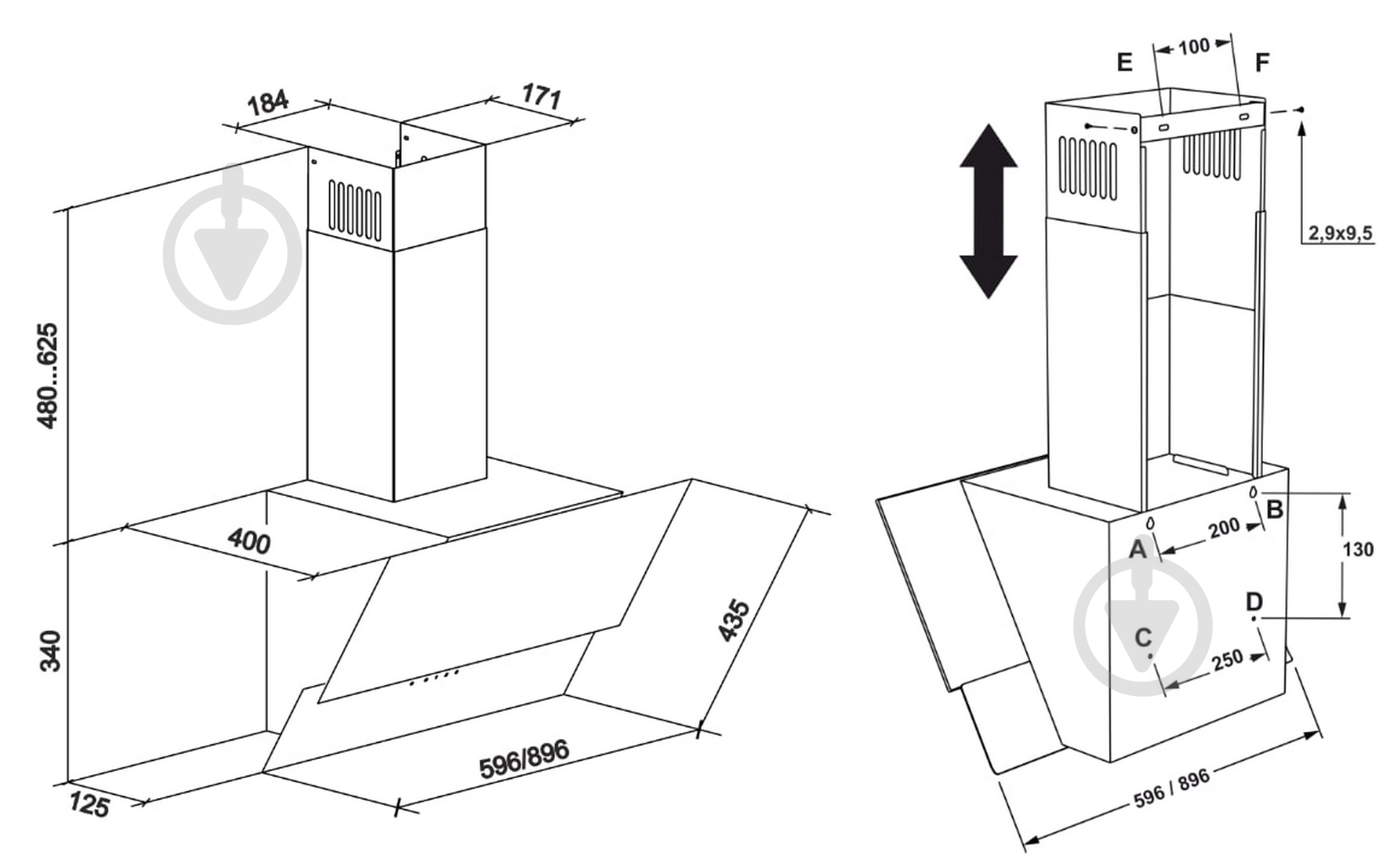 Вытяжка Eleyus GALANT 1200 LED 60 BG - фото 13