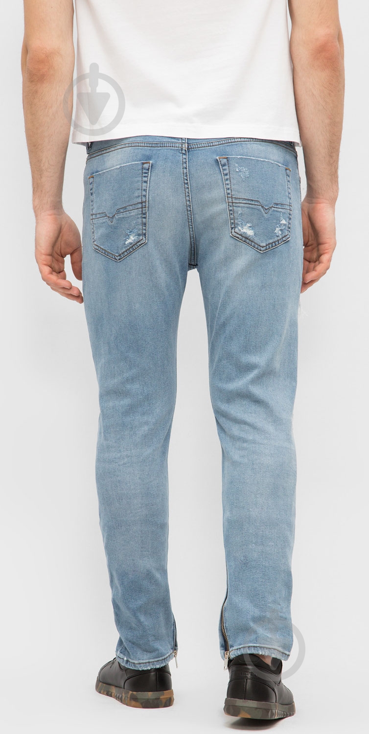 Джинсы Diesel DEEPZIP L.32 PANTALONI 00SAMF 084NU-1 р. 32-32 голубой - фото 3