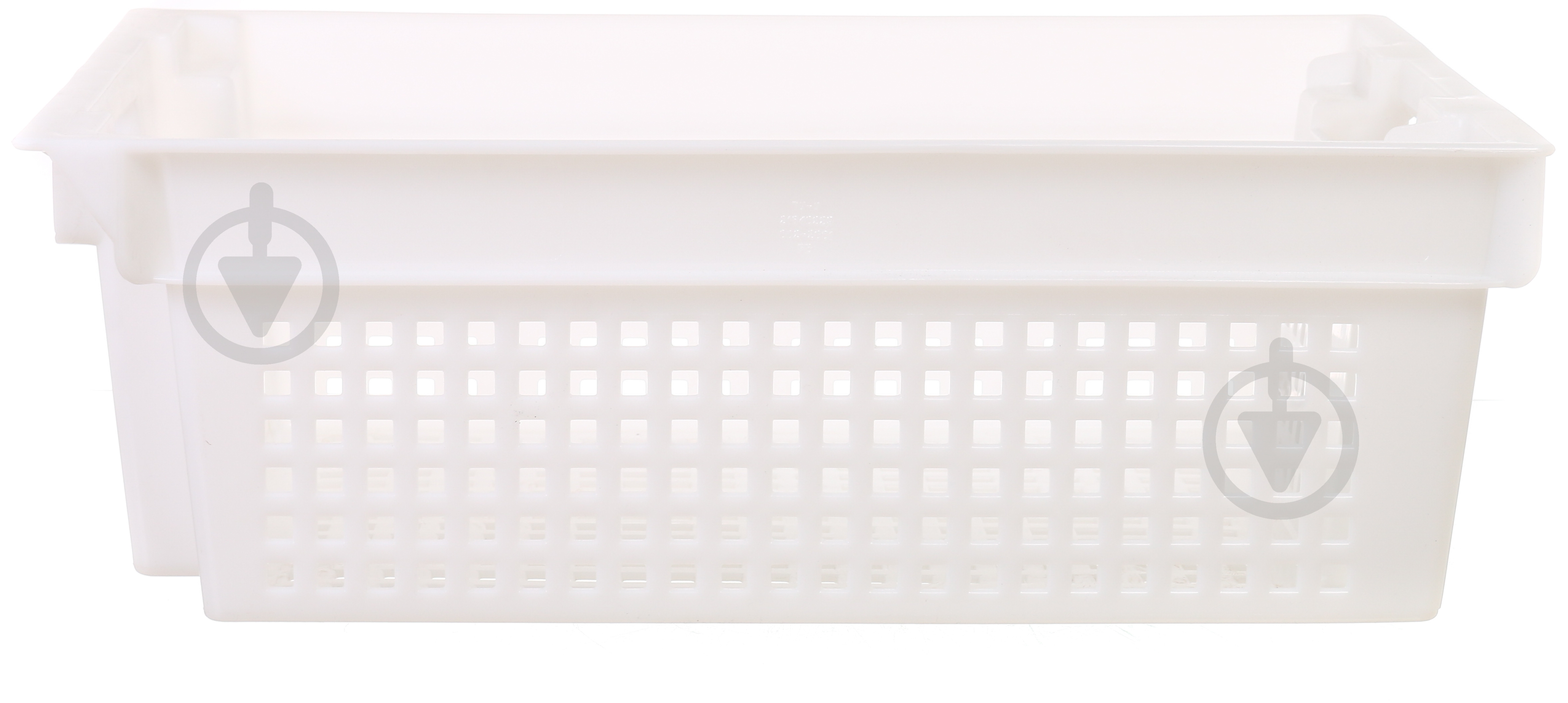 Ящик Полімерцентр поворотний 180 перфорований 600х400х200 мм білий - фото 4