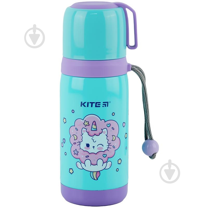 Термос KITE Rainbow Catcorn 350 мл K24-301-2 - фото 1