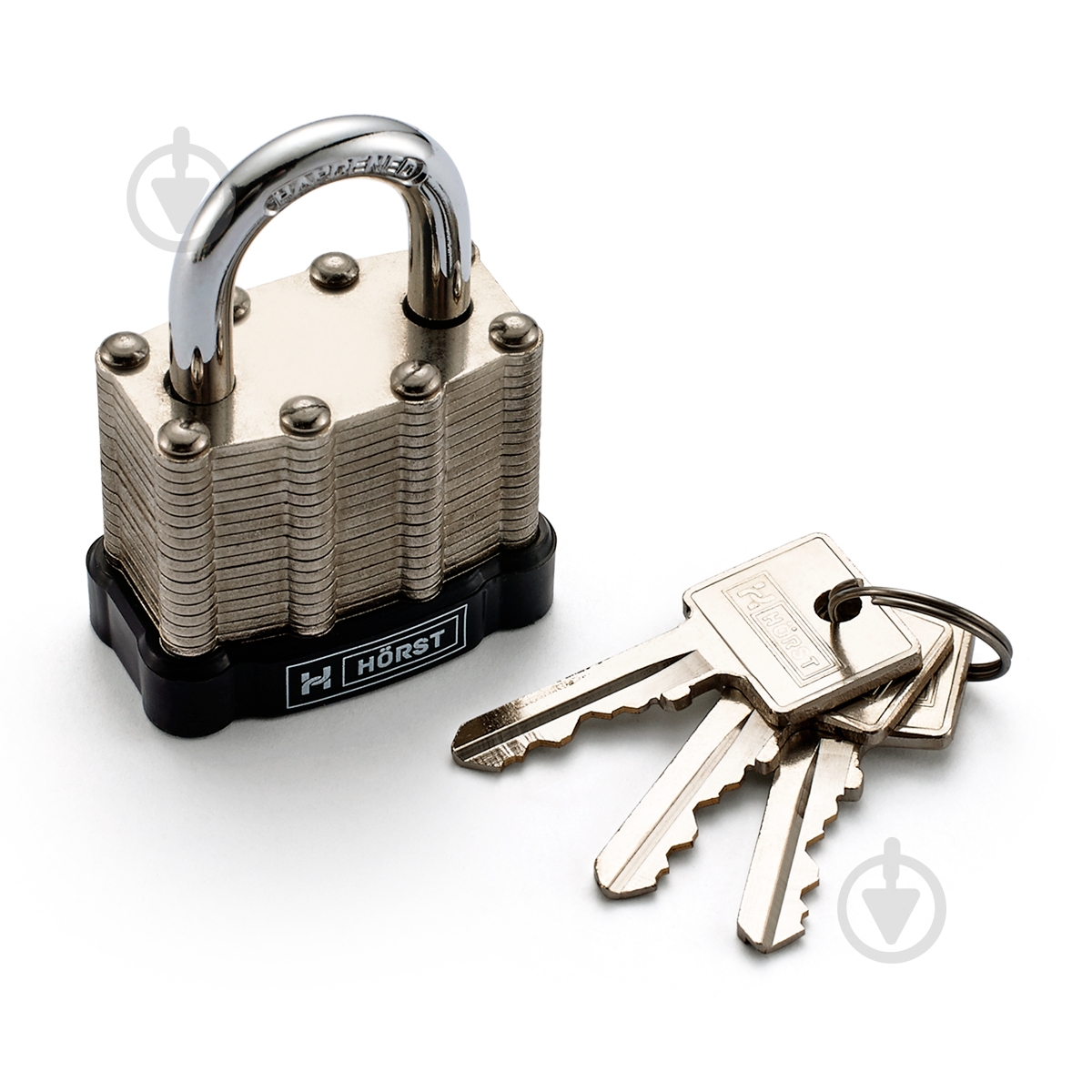 Замок навесной MVM HR-LS-30E открытый (амбарный) - фото 3