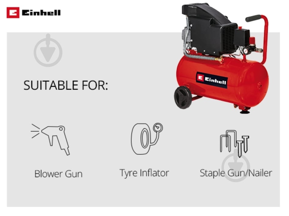 Компресор Einhell TC-AC 190/24/8 4007325 - фото 2