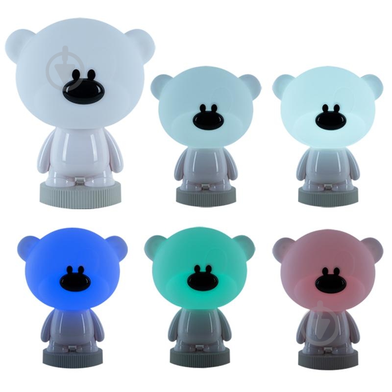 Ночник KITE Bear белый K24-490-2-1 - фото 4 Ночник KITE Bear белый K24-490-2-1 - фото 4