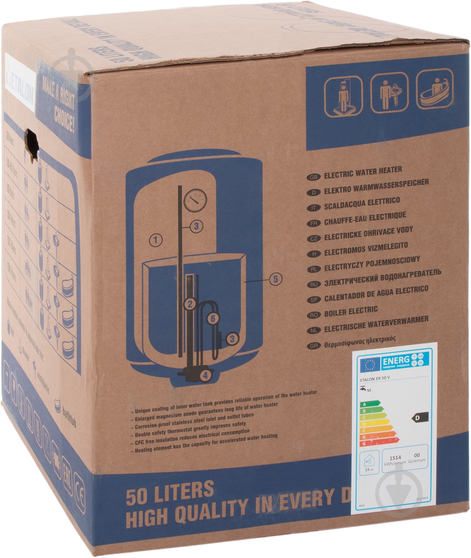 Бойлер Etalon ER 50 V - фото 5 Бойлер Etalon ER 50 V - фото 5