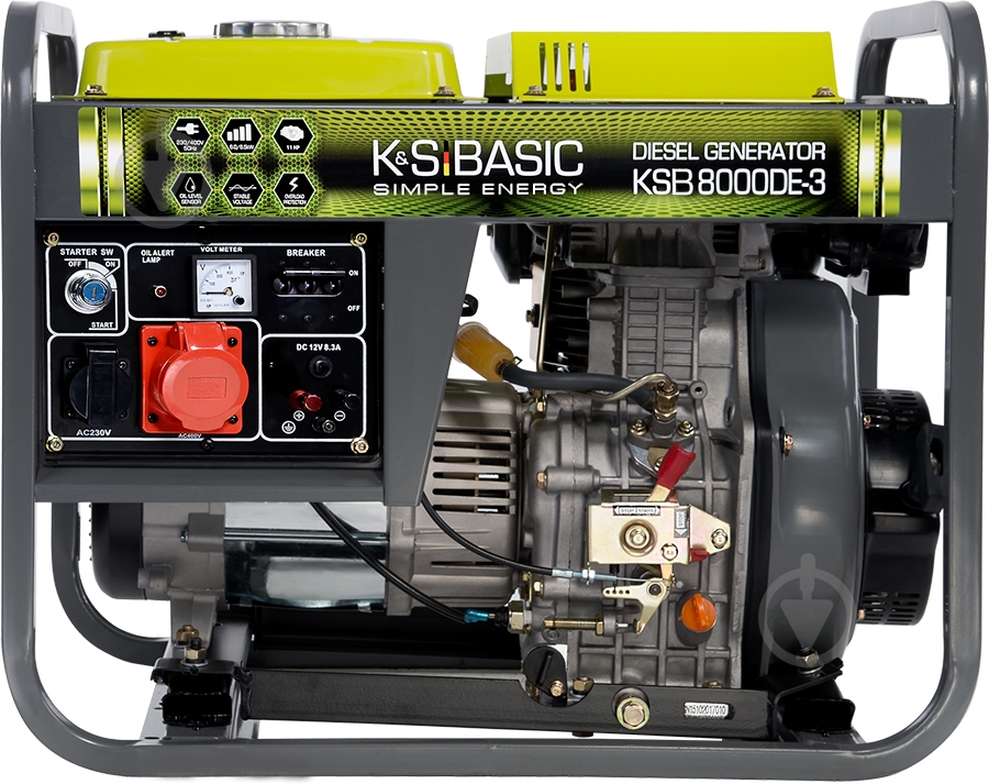 Генератор дизельный Konner&Sohnen 6 кВт / 6,5 кВт 380 В BASIC KS 8000 DE-3 - фото 1 Генератор дизельный Konner&Sohnen 6 кВт / 6,5 кВт 380 В BASIC KS 8000 DE-3 - фото 1