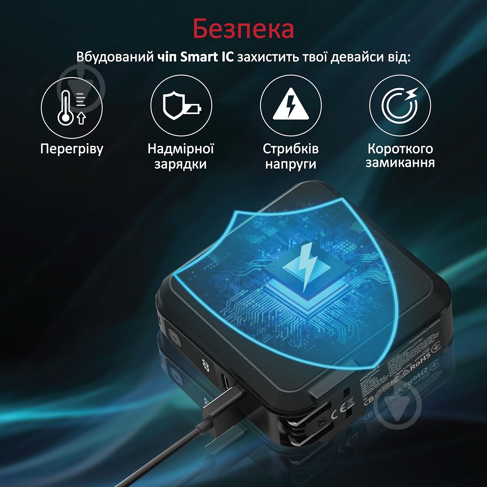 Повербанк Promate PowerPack-PD20+ 15000 mAh (powerpack-pd20+.black) - фото 6 Повербанк Promate PowerPack-PD20+ 15000 mAh (powerpack-pd20+.black) - фото 6