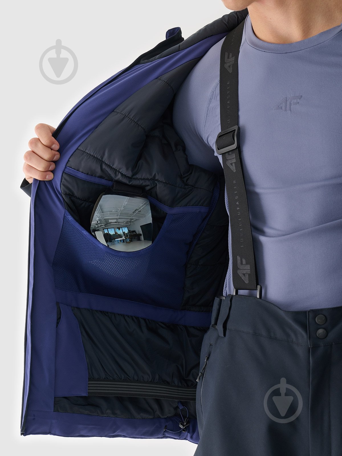 Куртка мужская зимняя 4F TECHNICAL JACKET M577 4FWAW24TTJAM577-31S р.L синяя - фото 10 Куртка мужская зимняя 4F TECHNICAL JACKET M577 4FWAW24TTJAM577-31S р.L синяя - фото 10