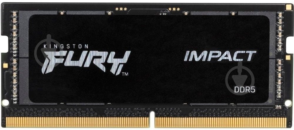Оперативная память Kingston SODIMM DDR5 32 GB 5600 MHz (KF556S40IB-32) FURY Impact PnP - фото 1 Оперативная память Kingston SODIMM DDR5 32 GB 5600 MHz (KF556S40IB-32) FURY Impact PnP - фото 1