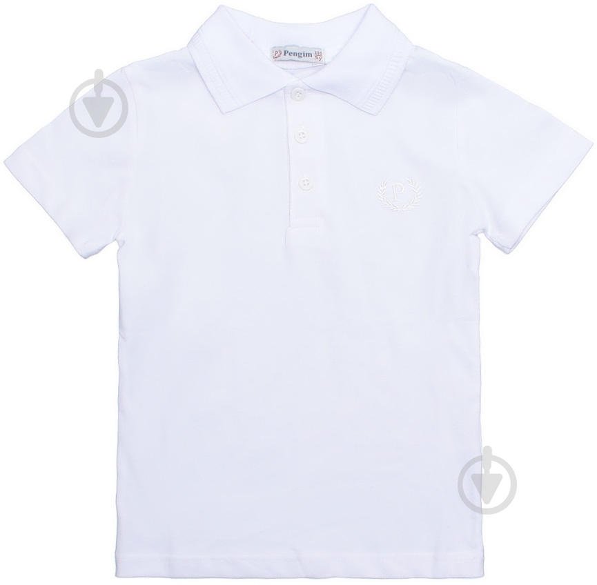 Поло р.128 белый - фото 1