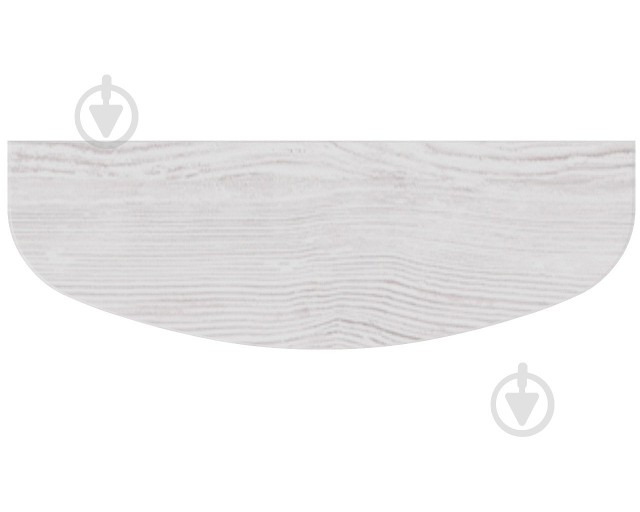 Полка DC радиусная R 600x200x16 мм аляска - фото 2