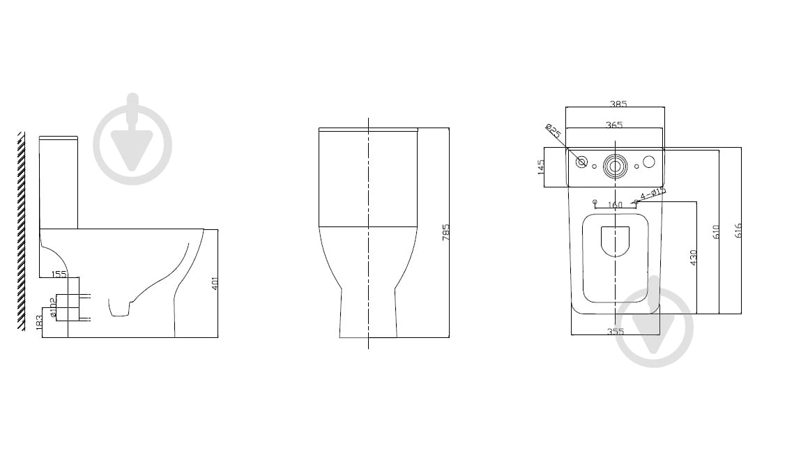 Унитаз-компакт Mixxen BOSTON MXMD0690 - фото 2 Унитаз-компакт Mixxen BOSTON MXMD0690 - фото 2