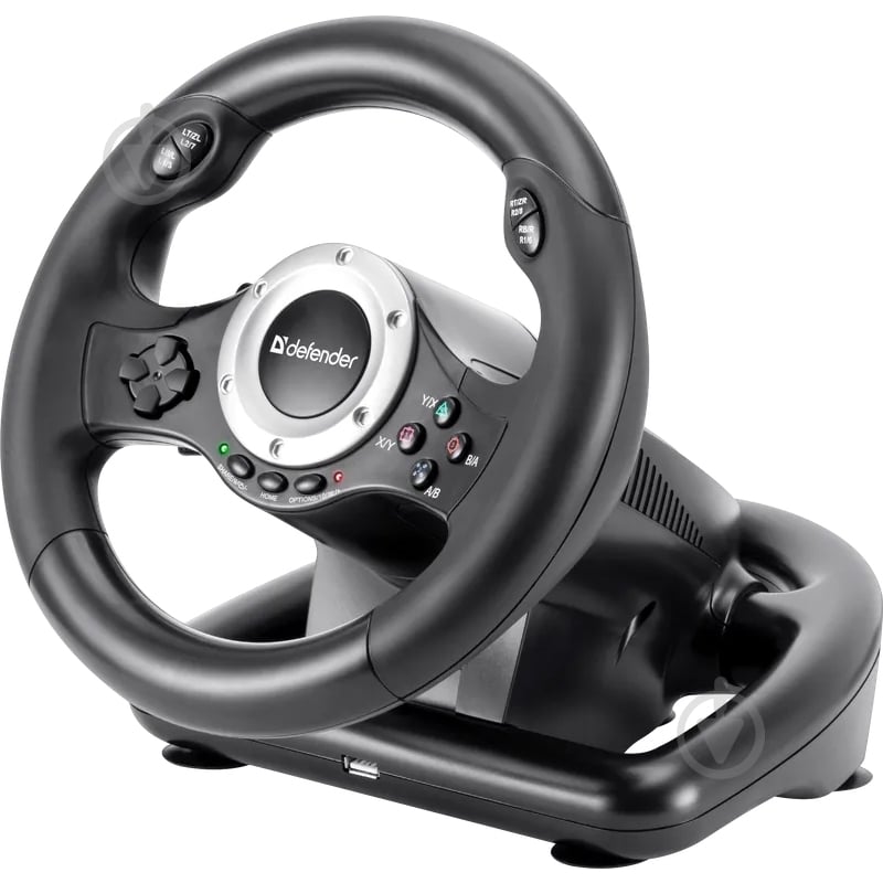 Руль и педали Defender Turbo Pro for PC/PS3/PS4/Xbox (64291) - фото 2