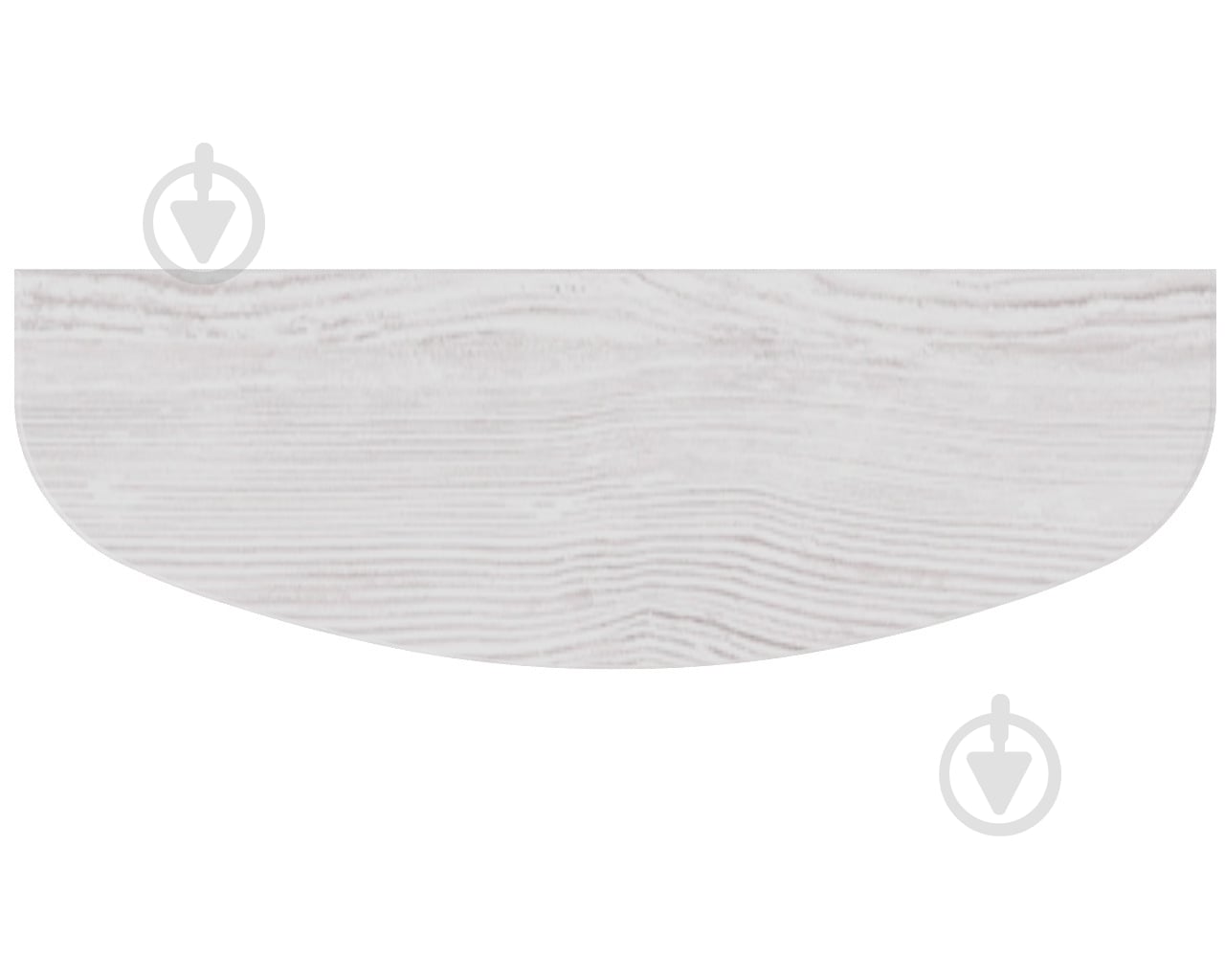 Полиця DC радіусна R 800x250x16 мм аляска - фото 2