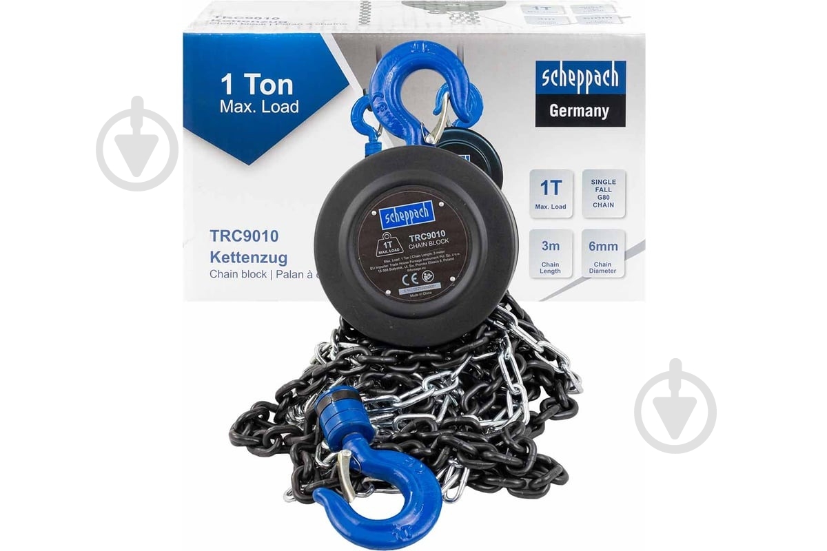 Таль цепная Scheppach 1 т SCH-TRC9010 - фото 1