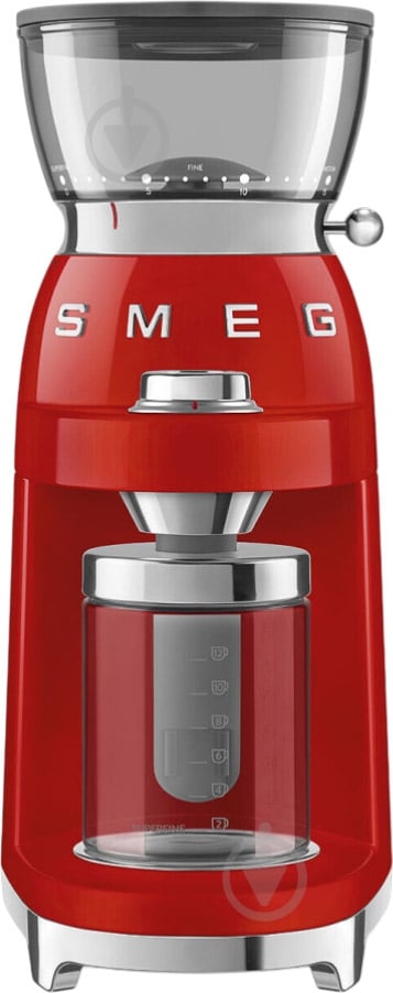 Кофемолка Smeg CGF03RDEU - фото 1 Кофемолка Smeg CGF03RDEU - фото 1