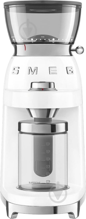 Кофемолка Smeg CGF03WHEU - фото 1 Кофемолка Smeg CGF03WHEU - фото 1