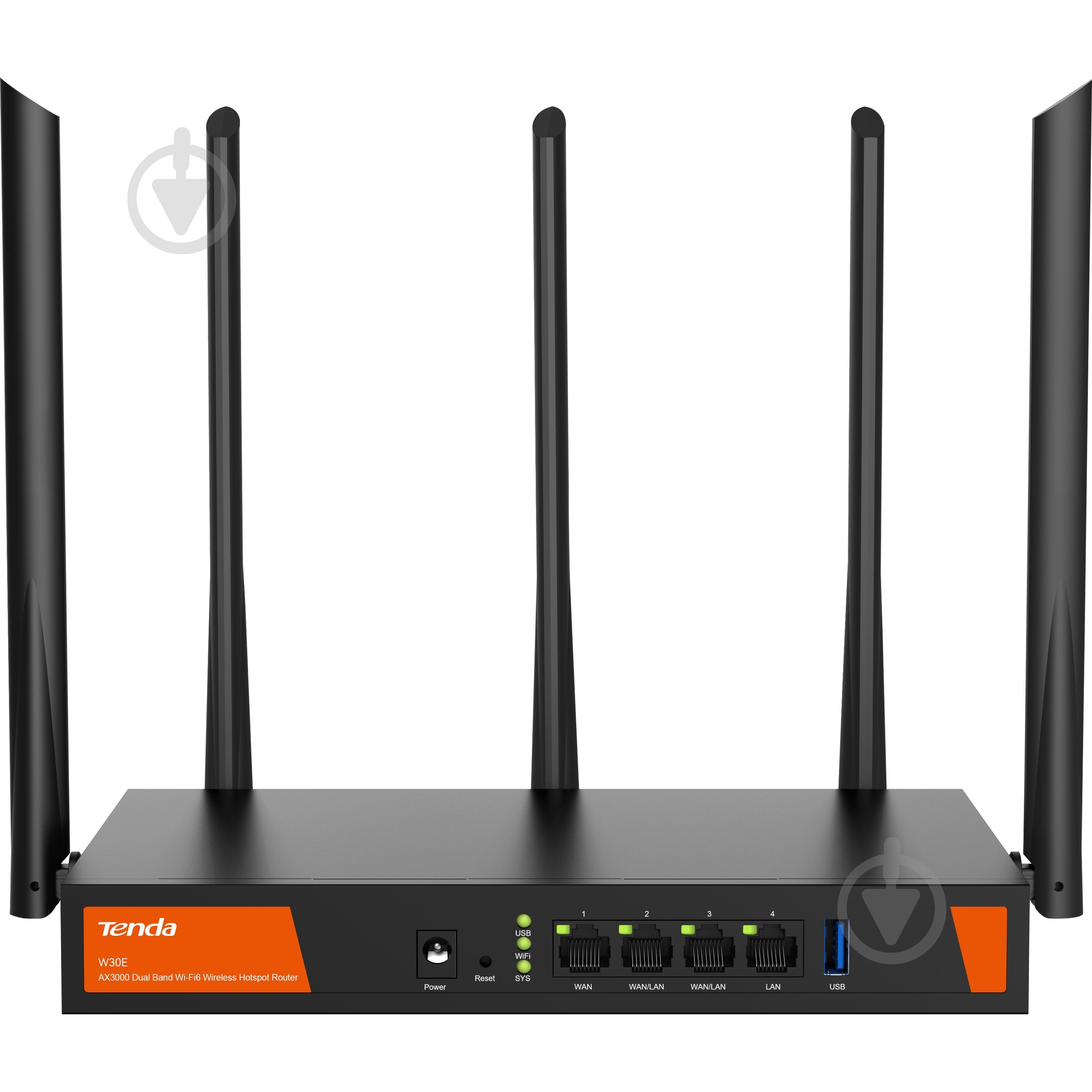 Маршрутизатор TENDA W30E Hotspot AX3000 - фото 1
