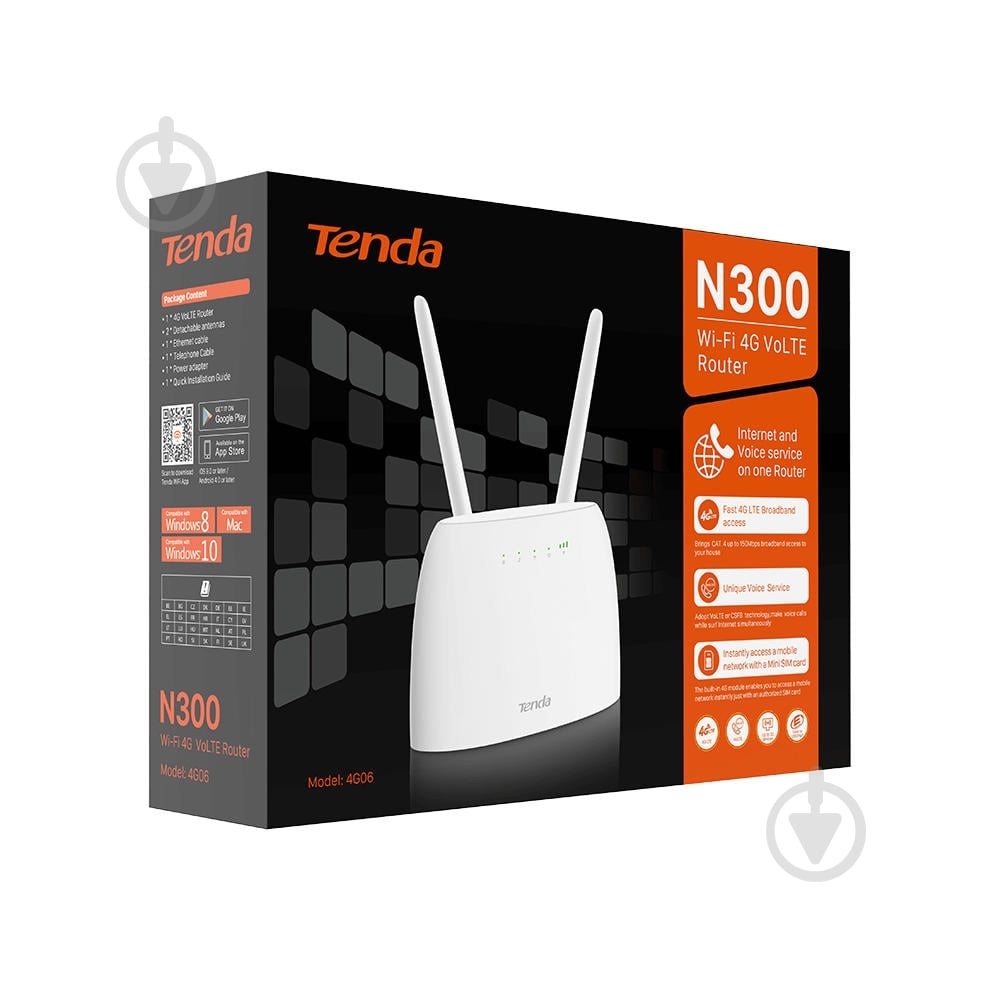 Маршрутизатор TENDA N300 (4G06C) - фото 4 Маршрутизатор TENDA N300 (4G06C) - фото 4