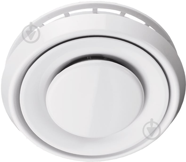 Анемостат Вентс А 200 ВРФ с фланцем пластик белый - фото 1