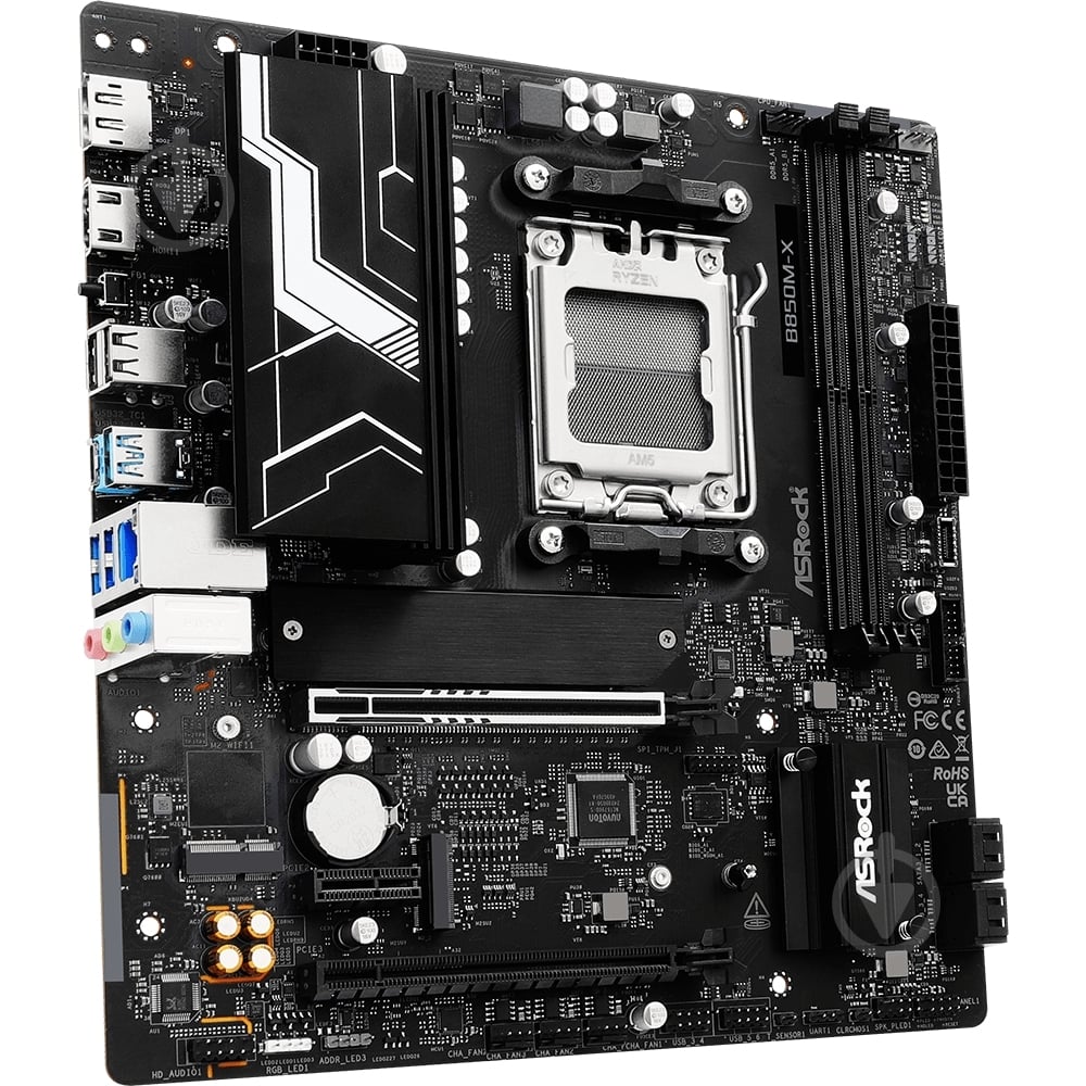 Материнская плата ASRock B850M-X R2.0 (Socket AM5, AMD B850, micro ATX) - фото 2