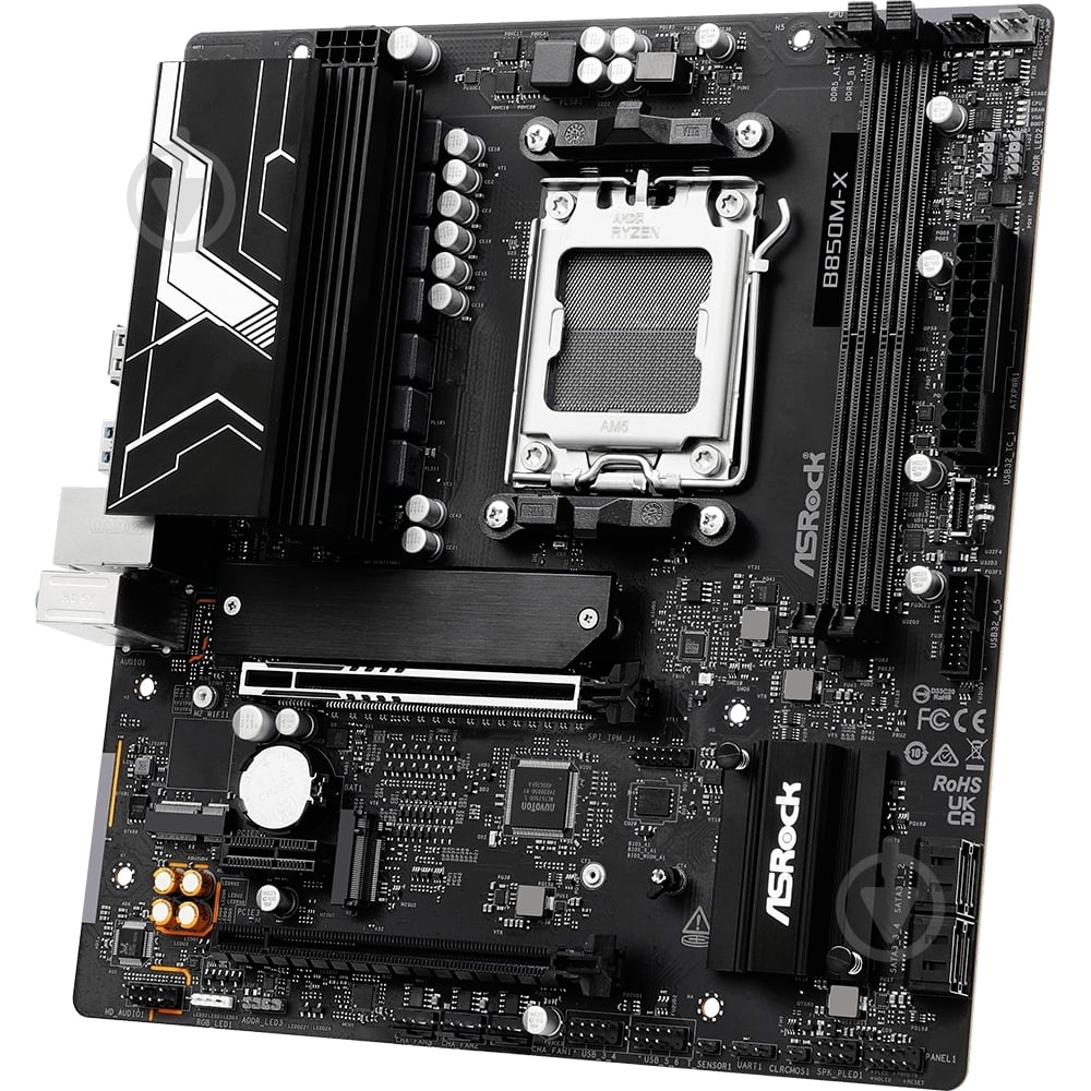 Материнская плата ASRock B850M-X R2.0 (Socket AM5, AMD B850, micro ATX) - фото 3