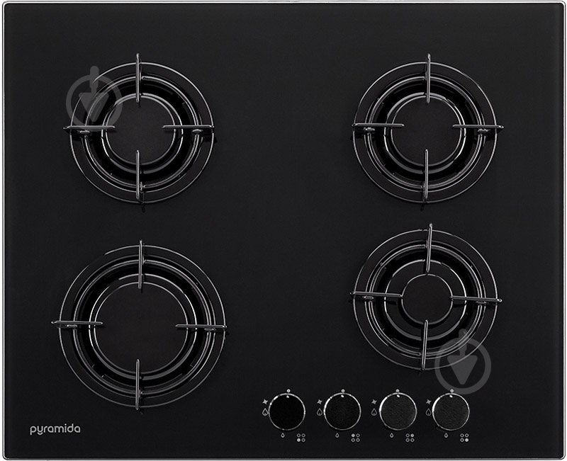 Варочная поверхность газовая Pyramida PFG 646 BLACK - фото 2
