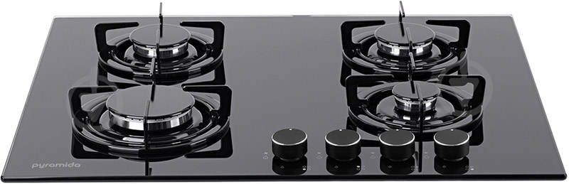 Варочная поверхность газовая Pyramida PFG 646 BLACK - фото 1