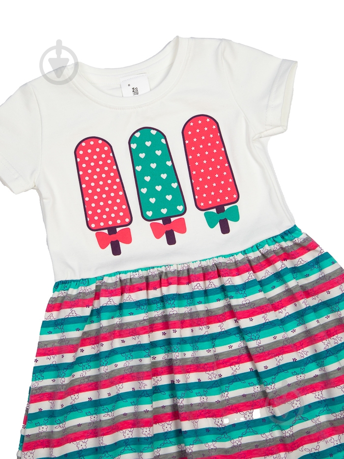 Платье Luna Kids полоска р.92 малиновый - фото 2