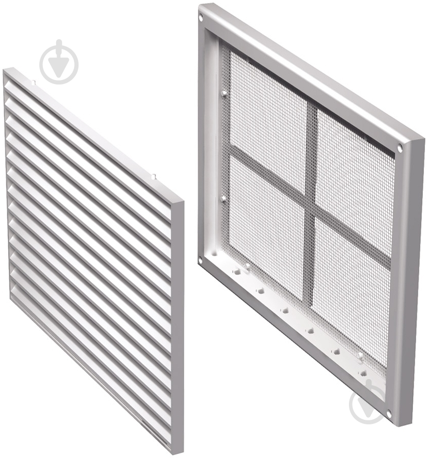 Решетка Вентс МВ 170с пластик белый - фото 1