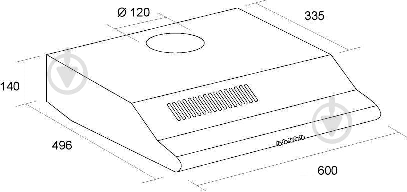 Витяжка Pyramida UNO 60 BL - фото 5 Витяжка Pyramida UNO 60 BL - фото 5