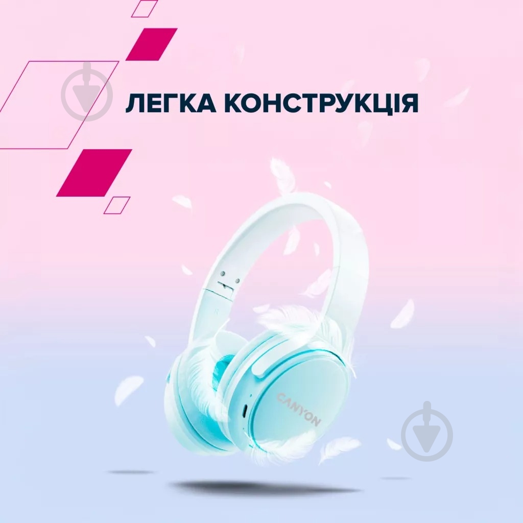 Навушники Canyon OnRiff 4 Bluetooth blue (CNS-CBTHS4BL) - фото 8