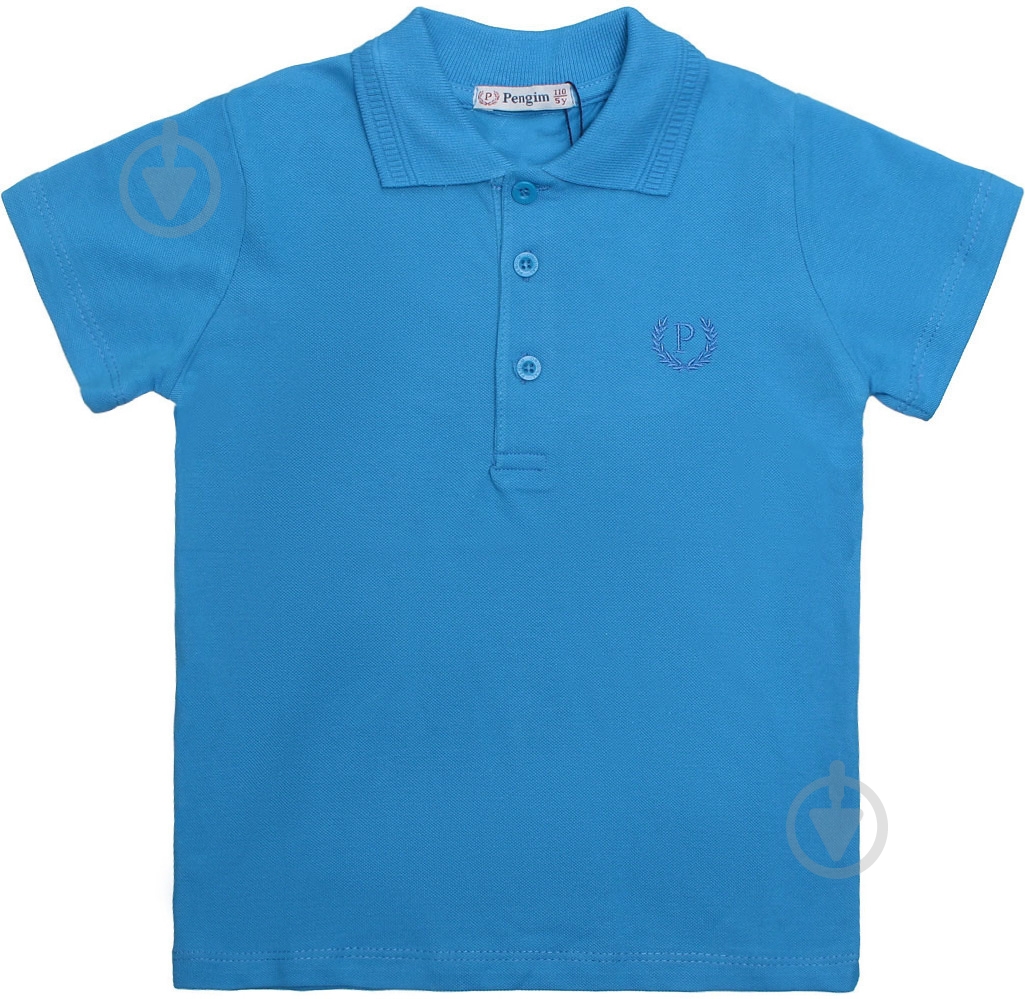 Поло р.110 голубой - фото 1 Поло р.110 голубой - фото 1