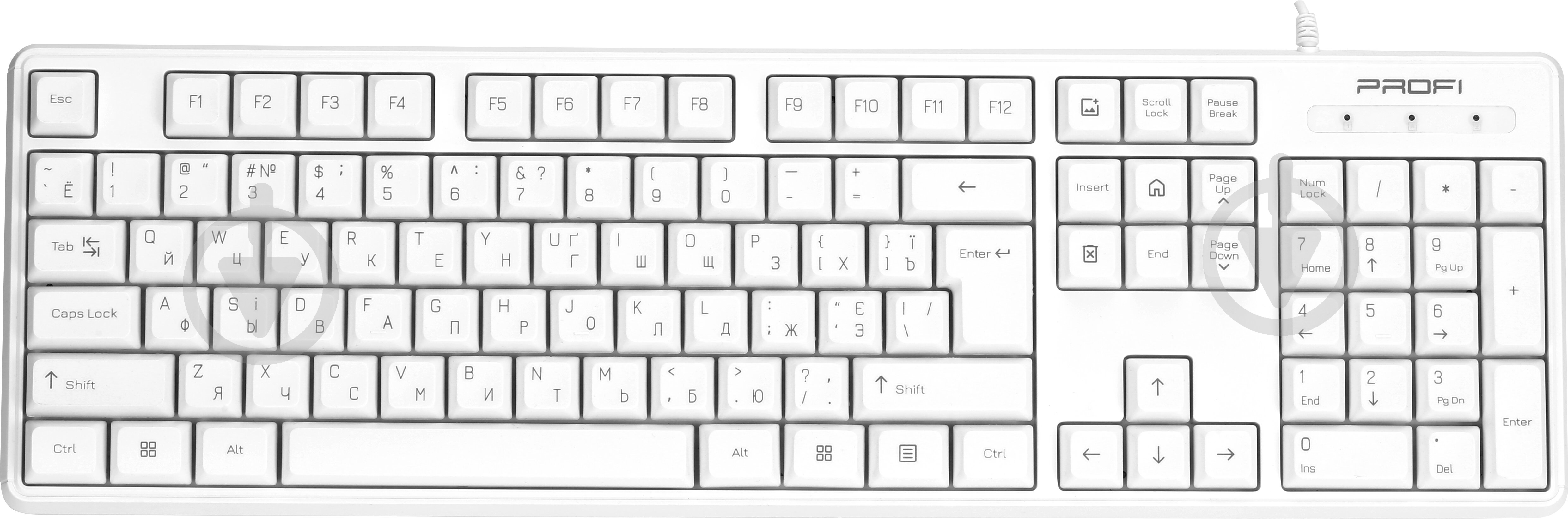 Клавиатура Profimarket (K101UW) Проводная white - фото 1