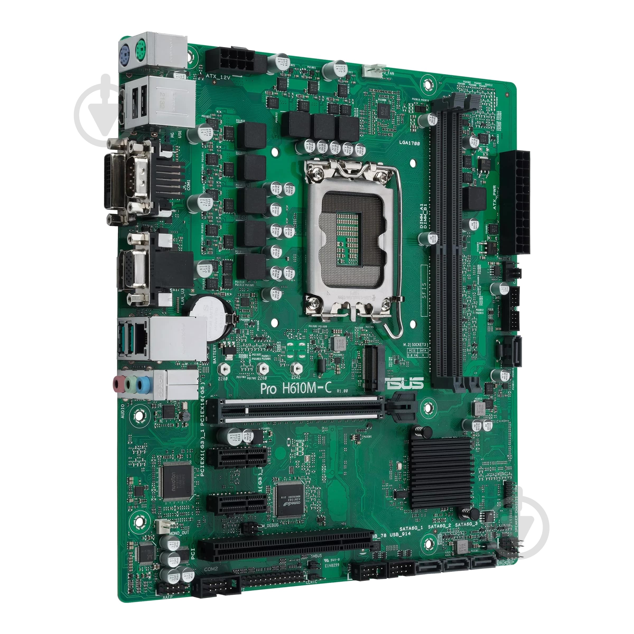 Материнська плата Asus 90MB1AT0-M0EAYC (Socket 1700, Intel H610, micro ATX) - фото 2