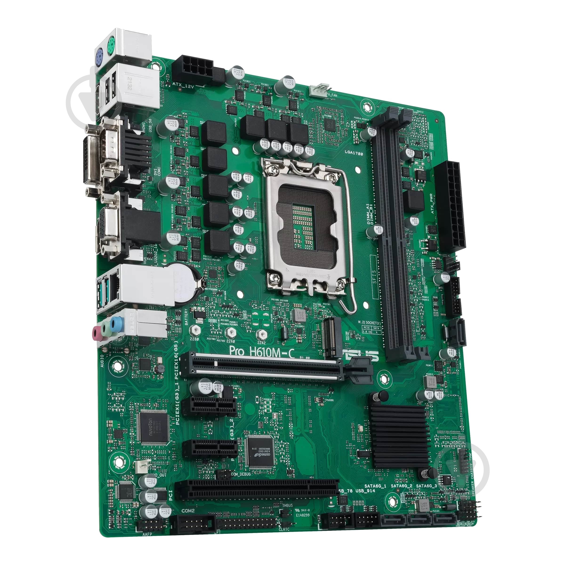 Материнська плата Asus 90MB1AT0-M0EAYC (Socket 1700, Intel H610, micro ATX) - фото 3