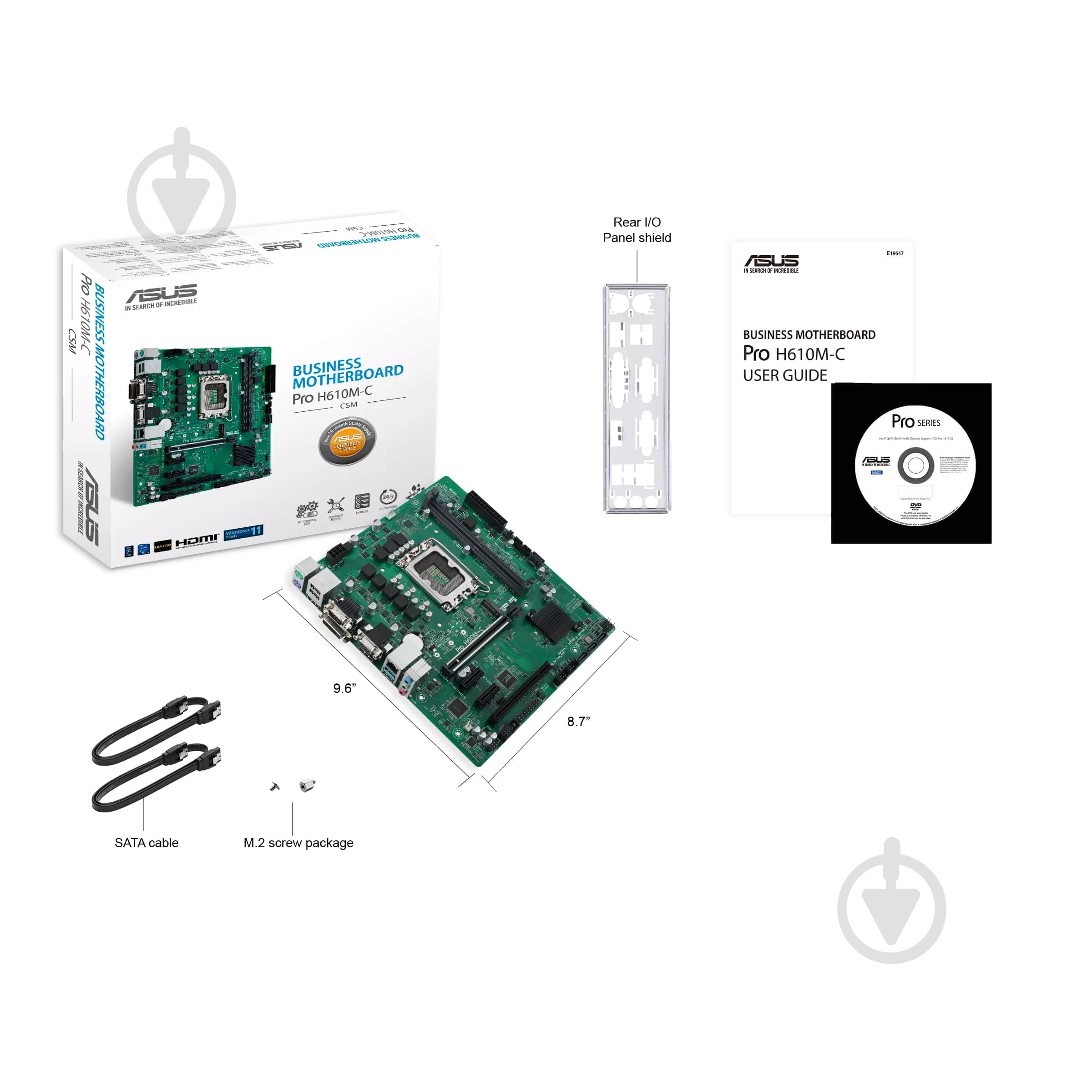 Материнська плата Asus 90MB1AT0-M0EAYC (Socket 1700, Intel H610, micro ATX) - фото 7