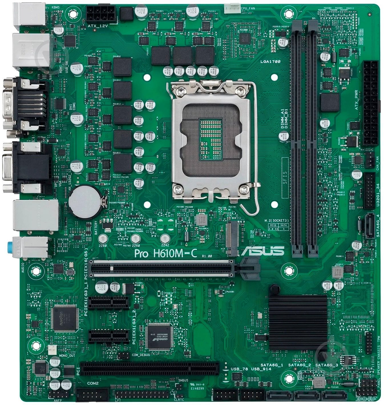 Материнська плата Asus 90MB1AT0-M0EAYC (Socket 1700, Intel H610, micro ATX) - фото 1