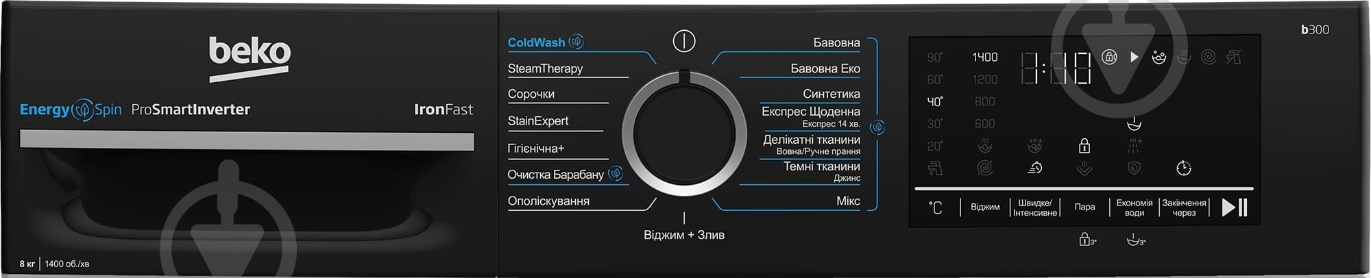 ВИТРИНА! Стиральная машина Beko BM3WFSU48435WPBB2 - фото 7