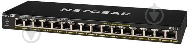 Коммутатор NETGEAR GS316P-100EUS - фото 3 Коммутатор NETGEAR GS316P-100EUS - фото 3